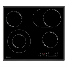 Samsung CTR164NC01/XEO fekete, beépíthető, elektromos üvegkerámia, főzőzóna: 4, beépíthető méret: 56cm, főzőlap