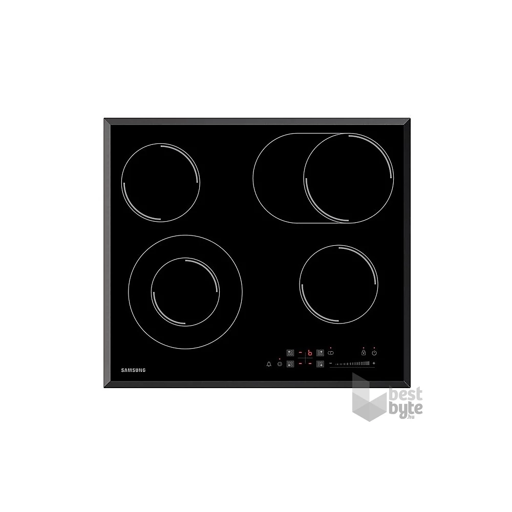 Samsung CTR164NC01/XEO fekete, beépíthető, elektromos üvegkerámia, főzőzóna: 4, beépíthető méret: 56cm, főzőlap