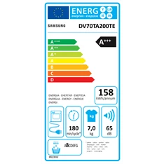 Samsung DV70TA200TE/LE hőszivattyús szárítógép
