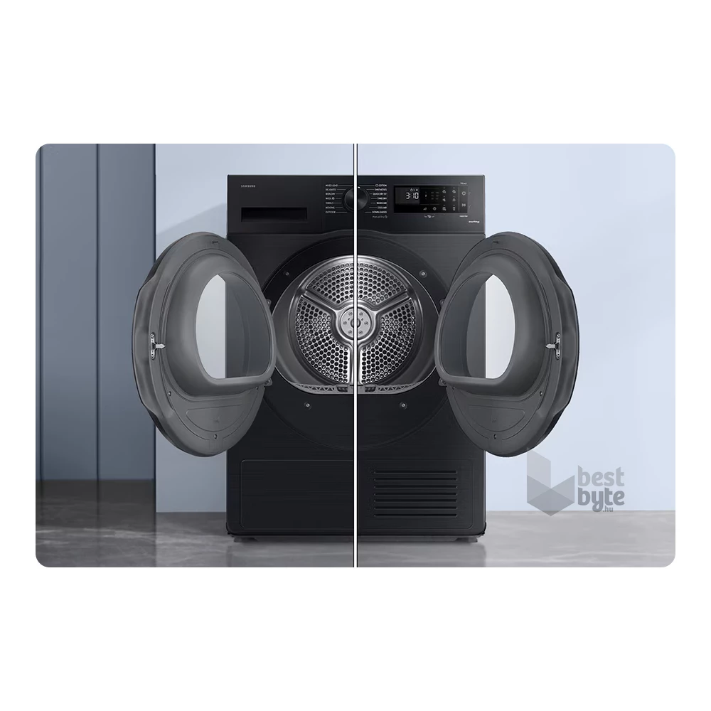 Samsung DV90CGC2A0ABLE fekete, 9 kg, hőszivattyús, szárítógép