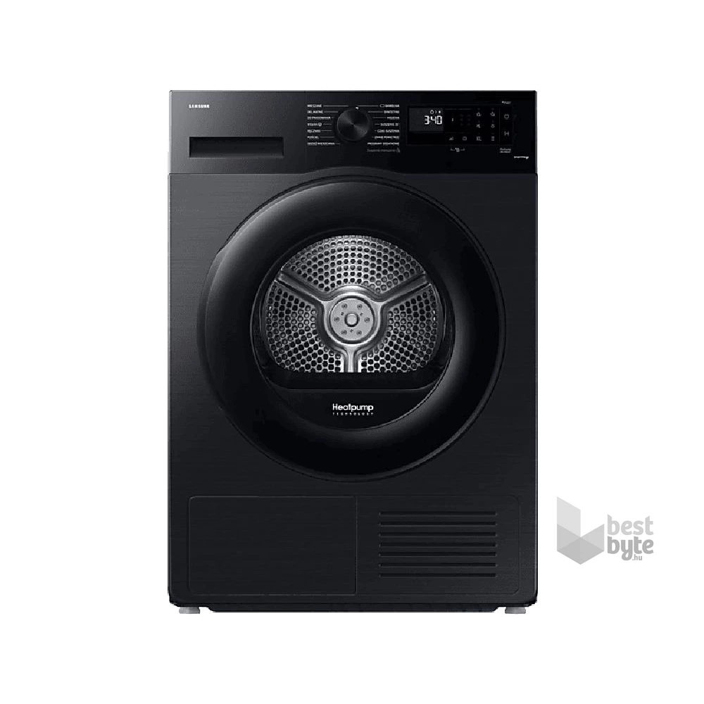Samsung DV90CGC2A0ABLE fekete, 9 kg, hőszivattyús, szárítógép
