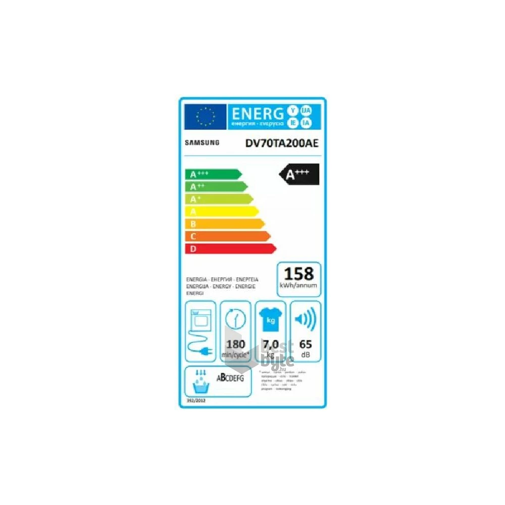 Samsung DV90CGC2A0AELE fehér, 9 kg, hőszivattyús, szárítógép