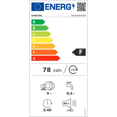 Samsung DW50R4040BB/EO beépíthető mosogatógép