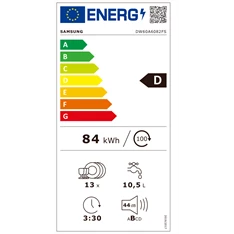 Samsung DW60A6082FS/EO 13 terítékes mosogatógép