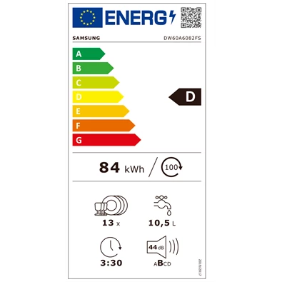 Samsung DW60A6082FS/EO 13 terítékes mosogatógép