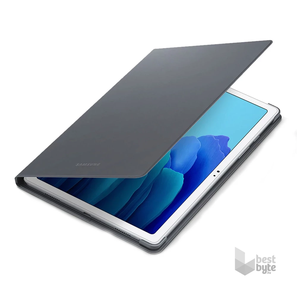 Samsung EF-BT500PJEG Galaxy Tab A7 10.4 (2022) SM-T503 / A7 10.4 (2020) SM-T505 szürke bőr hatású oldalra nyíló tok