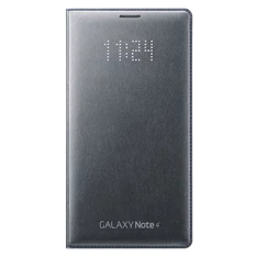 Samsung EF-NN910BCEG Galaxy Note 4 fekete flip LED tok