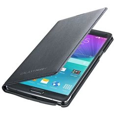Samsung EF-NN910BCEG Galaxy Note 4 fekete flip LED tok