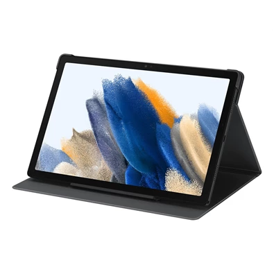 Samsung EF-BX200PJEGWW Galaxy Tab A8 10.5 LTE (2021) SM-X205 / WIFI (2021) SM-X200 szürke bőr hatású oldalra nyíló tok