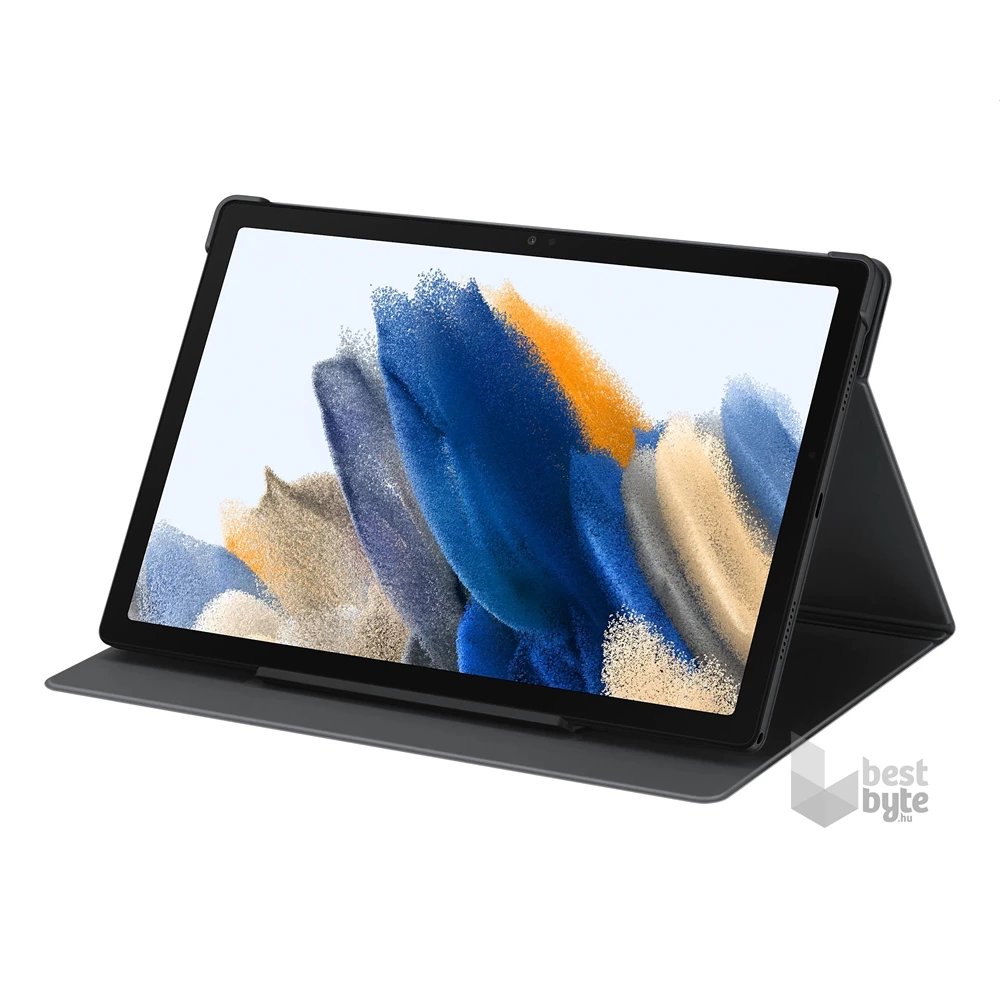 Samsung EF-BX200PJEGWW Galaxy Tab A8 10.5 LTE (2021) SM-X205 / WIFI (2021) SM-X200 szürke bőr hatású oldalra nyíló tok