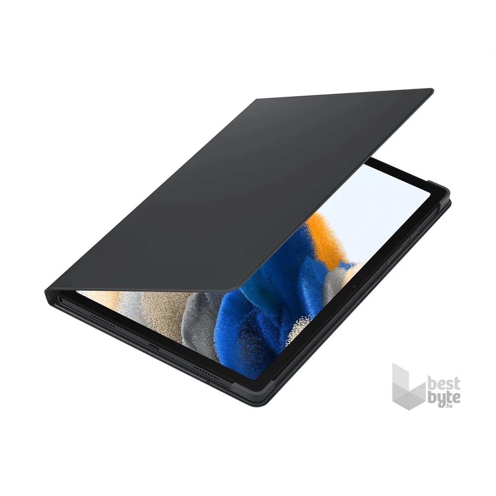 Samsung EF-BX200PJEGWW Galaxy Tab A8 10.5 LTE (2021) SM-X205 / WIFI (2021) SM-X200 szürke bőr hatású oldalra nyíló tok