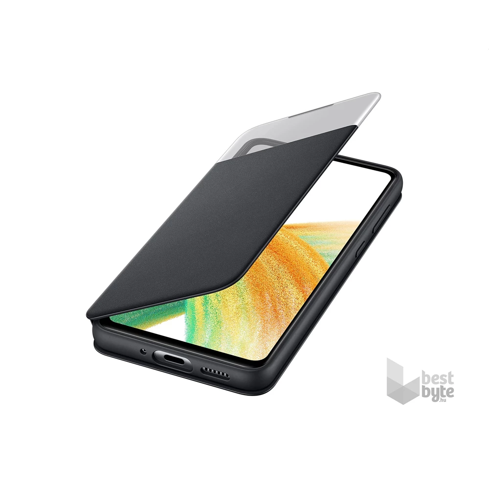 Samsung EF-EA336PBEGEE Galaxy A33 5G (SM-A336) fekete oldalra nyíló tok