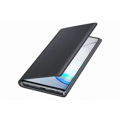 Samsung EF-NN975PBEG Galaxy Note 10+ fekete LED cover flip tok