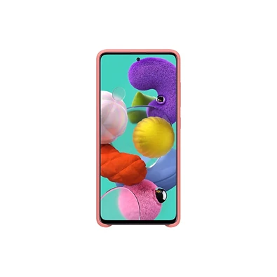 Samsung EF-PA515TPEG Galaxy A51 rózsaszín szilikon hátlap