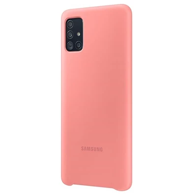 Samsung EF-PA515TPEG Galaxy A51 rózsaszín szilikon hátlap