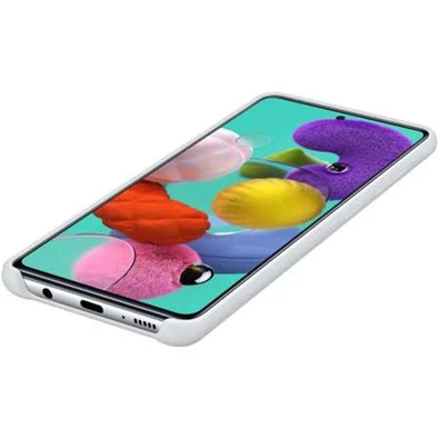 Samsung EF-PA515TWEG Galaxy A51 fehér szilikon hátlap
