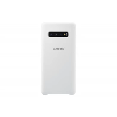 Samsung EF-PG975TWEG Galaxy S10+ fehér szilikon védőtok