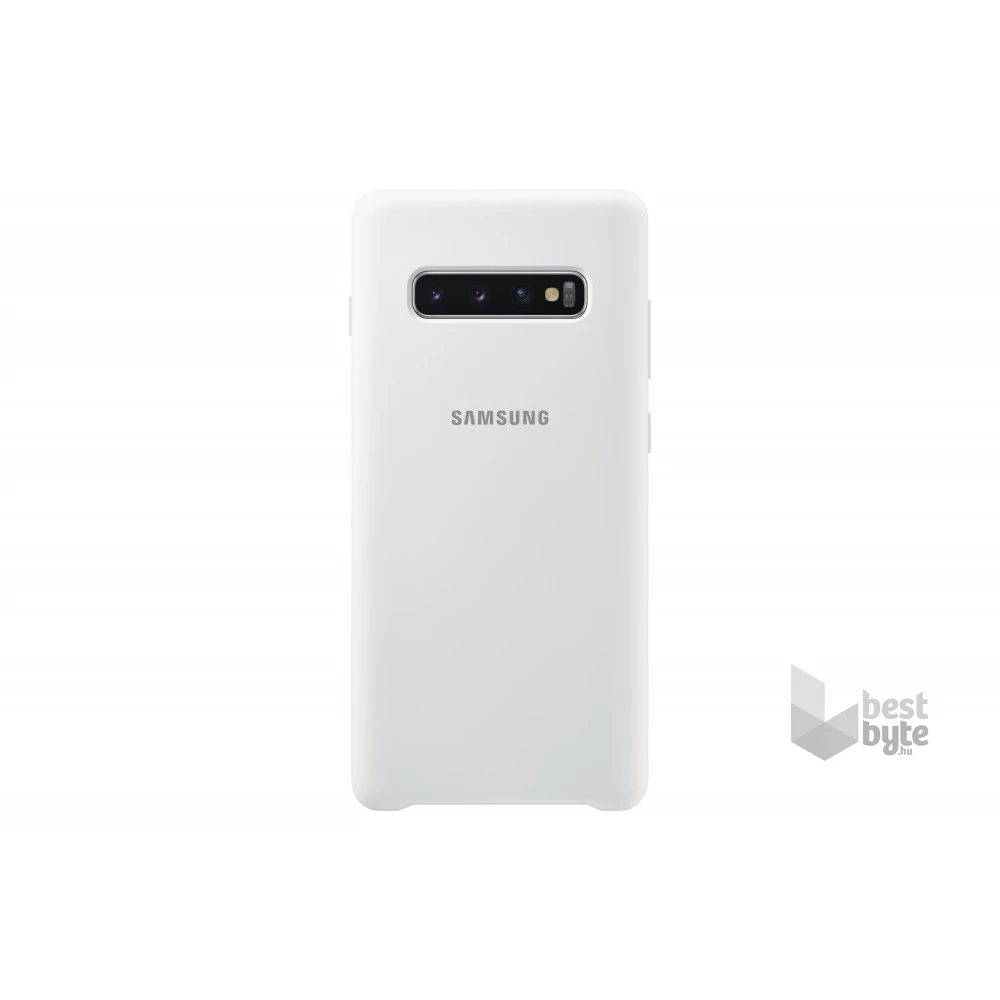 Samsung EF-PG975TWEG Galaxy S10+ fehér szilikon védőtok