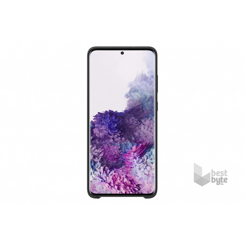 Samsung EF-PG985TBEGEU Galaxy S20+ fekete szilikon hátlap