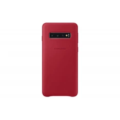 Samsung EF-VG973LREG Galaxy S10 piros bőr hátlap