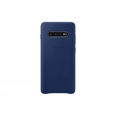 Samsung EF-VG975LNEG Galaxy S10+ sötétkék bőr hátlap