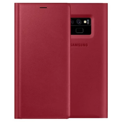 Samsung EF-WN960LREG Galaxy Note 9 piros bőr book tok
