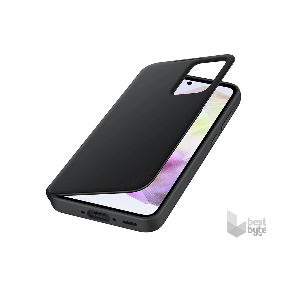 Samsung EF-ZA356CBEGWW Galaxy A35 5G (SM-A356) fekete oldalra nyíló tok