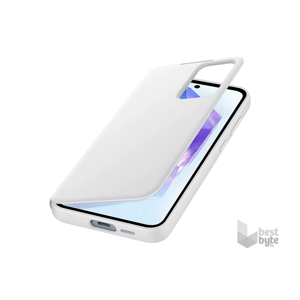 Samsung EF-ZA556CWEGWW Galaxy A55 5G (SM-A556) fehér oldalra nyíló tok