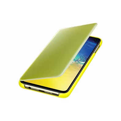 Samsung EF-ZG970CYEG Galaxy S10e sárga clear view cover tok