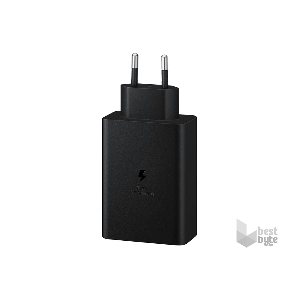 Samsung EP-T6530NBEGEU 65W PD 2xUSB C/USB A fekete hálózati gyorstöltő adapter