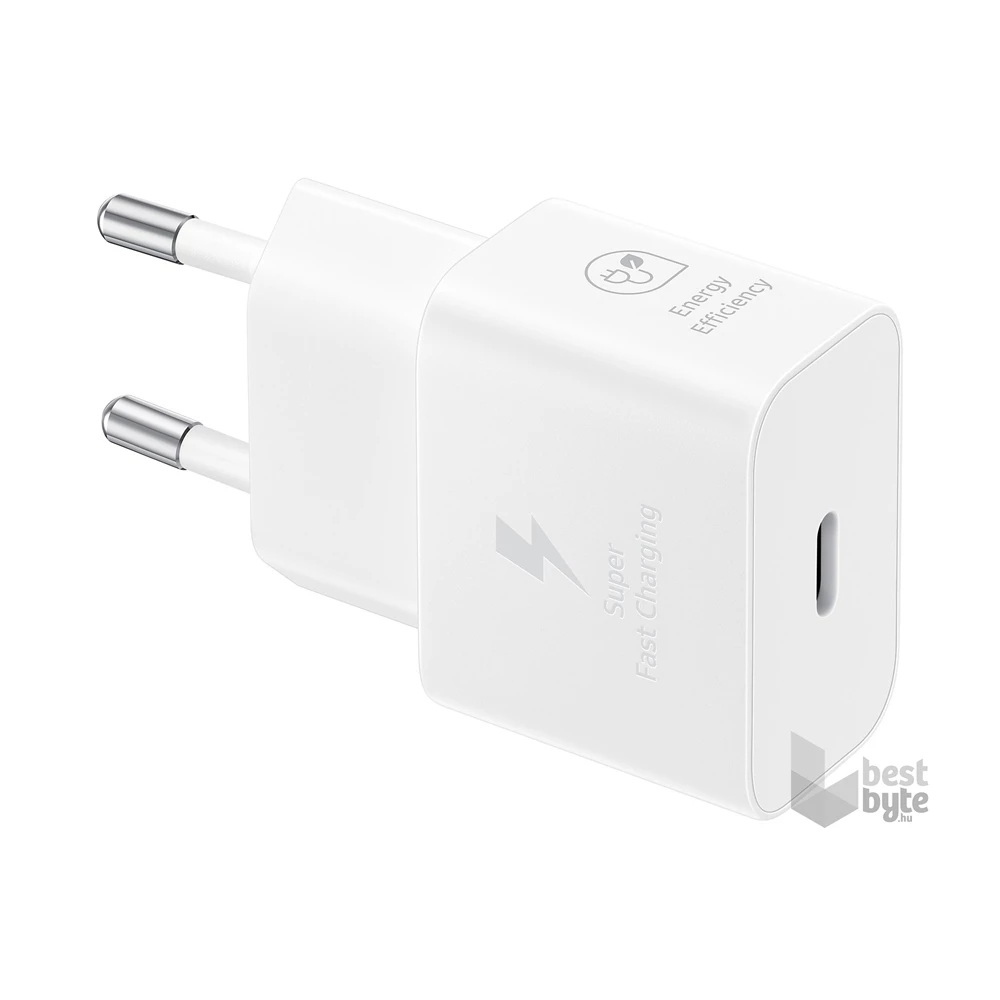 Samsung EP-T2510XWEGEU 25W fehér hálózati töltő + Type-C kábel