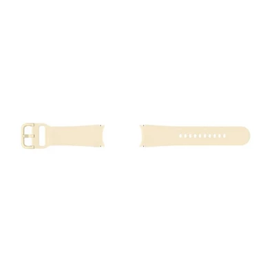 Samsung ET-SFR86SUEGEU Galaxy Watch 4 eSIM 44mm (SM-R875) / (SM-R870) / 4 Classic 42 mm (SM-R880) bézs szilikon óraszíj