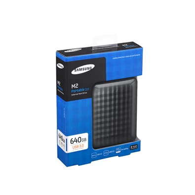 Samsung 2,5" 640GB külső USB3.0 fekete M2 winchester
