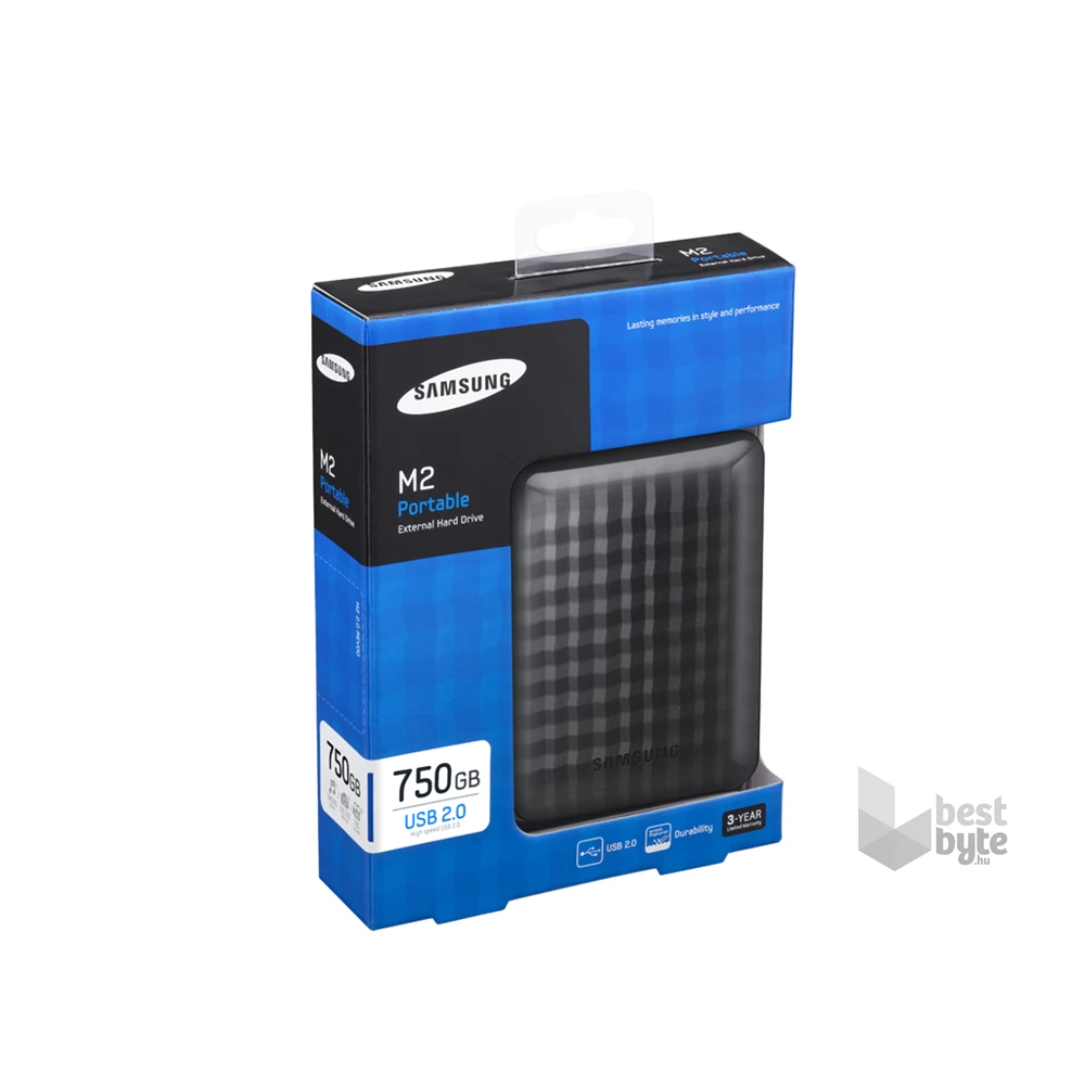 Samsung 2,5" 750GB külső USB2.0 fekete M2 winchester