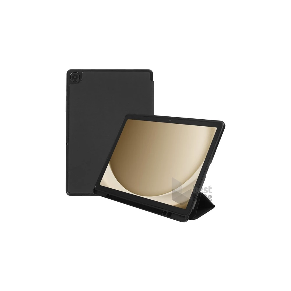 Samsung GP-FBX115KDABW Galaxy Tab A9 WIFI (SM-X110) / Galaxy Tab A9 LTE (SM-X115) fekete bőr hatású oldalra nyíló tok