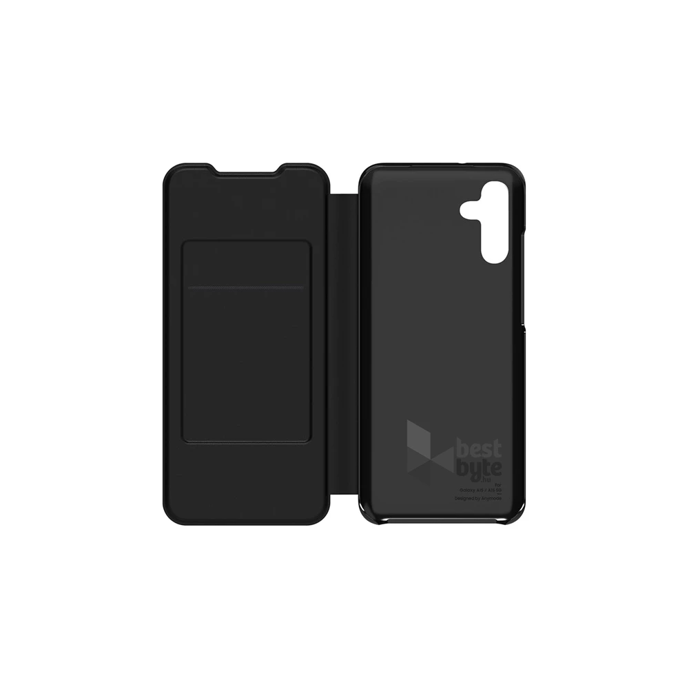 Samsung GP-FWA156AMABW Galaxy A15 5G (SM-A156) / Galaxy A15 (SM-A155) fekete oldalra nyíló tok