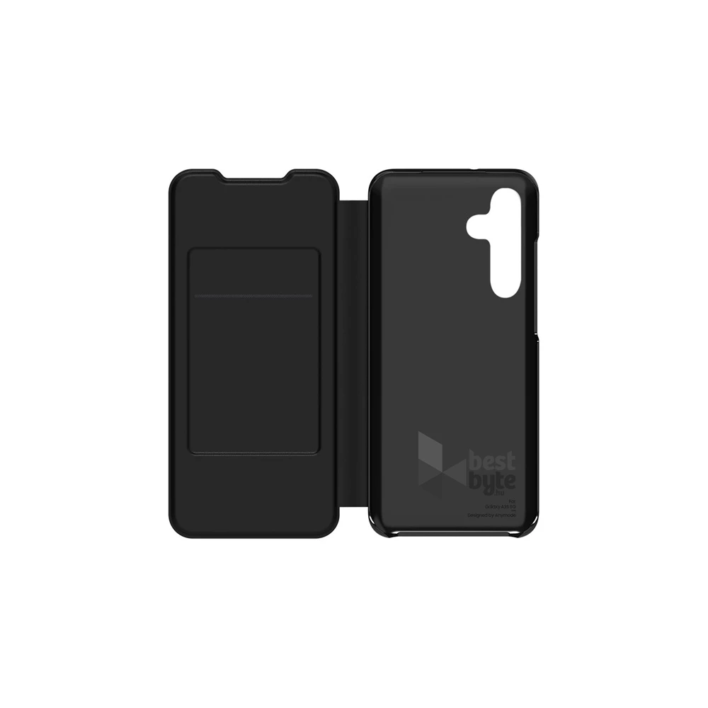 Samsung GP-FWA356AMABW Galaxy A35 5G (SM-A356) fekete oldalra nyíló tok