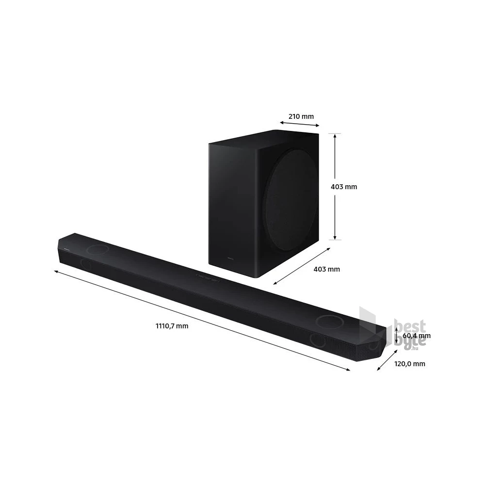 Samsung HW-Q800D/EN 5.1.2 csatornás hangprojektor vezeték nélküli mélynyomóval
