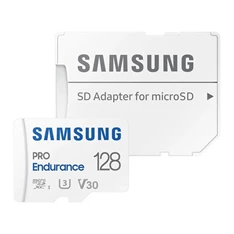 Samsung MicroSD kártya - 128GB MB-MJ128KA/EU (PRO Endurance, Class10, R100/W40, adapter, 128GB)