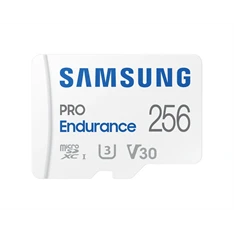Samsung MicroSD kártya - 256GB MB-MJ256KA/EU (PRO Endurance, Class10, R100/W40, adapter, 256GB)