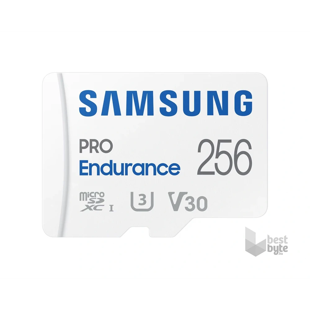 Samsung MicroSD kártya - 256GB MB-MJ256KA/EU (PRO Endurance, Class10, R100/W40, adapter, 256GB)