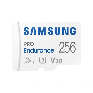 Samsung MicroSD kártya - 256GB MB-MJ256KA/EU (PRO Endurance, Class10, R100/W40, adapter, 256GB)