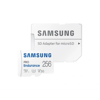 Samsung MicroSD kártya - 256GB MB-MJ256KA/EU (PRO Endurance, Class10, R100/W40, adapter, 256GB)