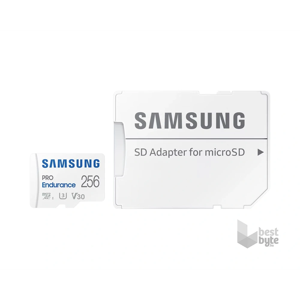Samsung MicroSD kártya - 256GB MB-MJ256KA/EU (PRO Endurance, Class10, R100/W40, adapter, 256GB)