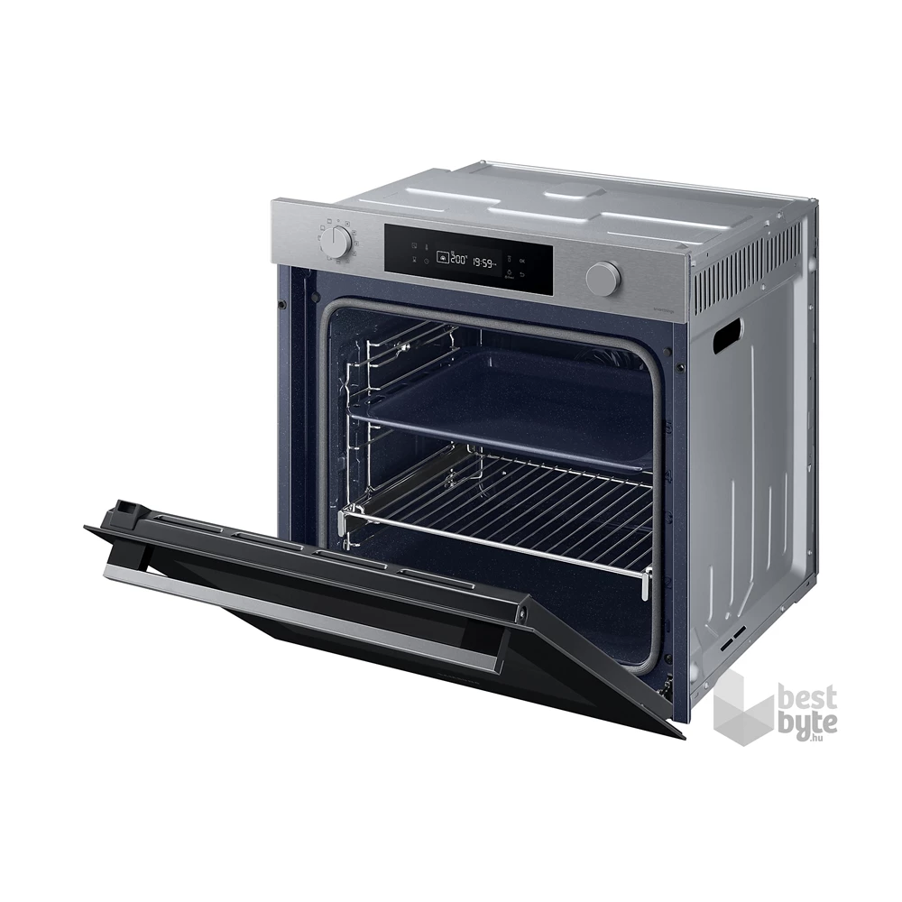 Samsung NV7B41301AS/U3 inox, beépíthető, sütőtér: 76L, grill, légkeverés, pirolitikus, sütő