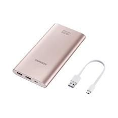 Samsung OSAM-EB-P1100BPEG 10.000mAh rózsaarany power bank Micro USB kábellel