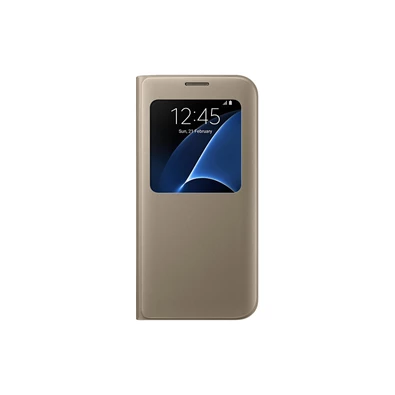 Samsung OSAM-EF-CG935PFEG Galaxy S7 Edge s-view arany bőr tok