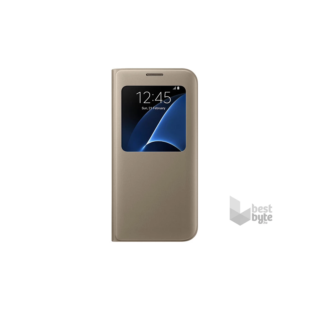 Samsung OSAM-EF-CG935PFEG Galaxy S7 Edge s-view arany bőr tok