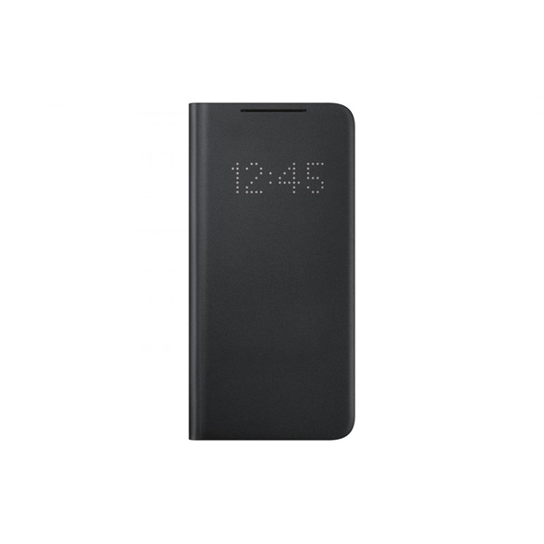 Samsung OSAM-EF-NG991PBEG Galaxy S21 Smart LED view fekete oldalra nyíló tok