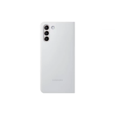 Samsung OSAM-EF-NG996PJEG Galaxy S21 Plus LED view világosszürke oldalra nyíló tok